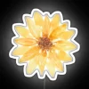 Brighten up your space with this vibrant yellow neon sunflower