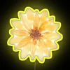 Whimsical Yellow and Orange Watercolor Style Sunflower LED Neon Sign Artwork