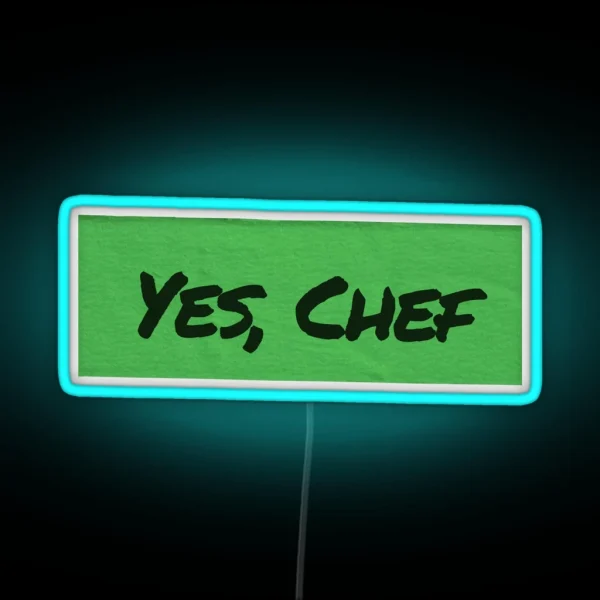 Yes Chef On Green Tape The Bear RGB Neon Sign