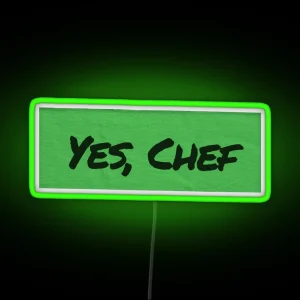 Yes Chef On Green Tape The Bear RGB Neon Sign