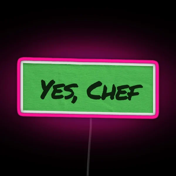 Yes Chef On Green Tape The Bear RGB Neon Sign