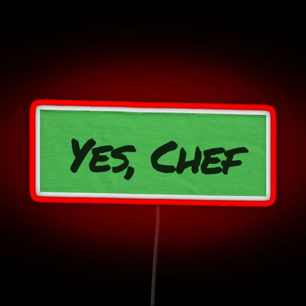 Yes Chef On Green Tape The Bear RGB Neon Sign