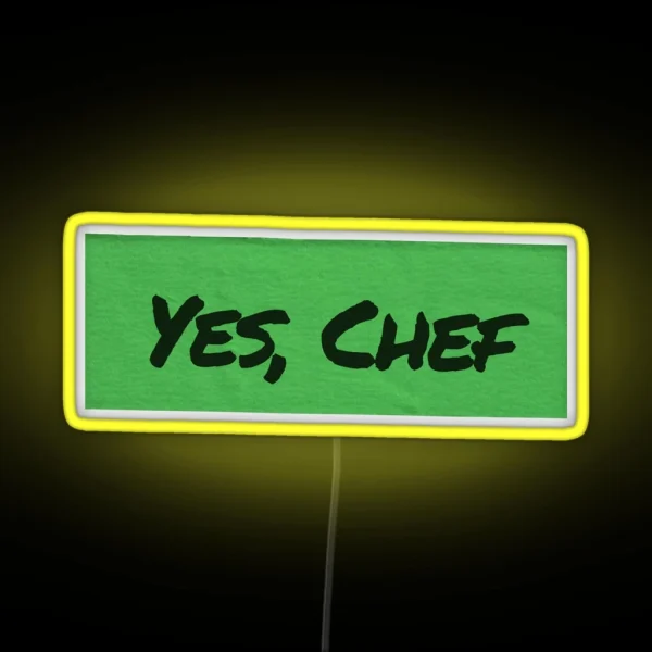 Yes Chef On Green Tape The Bear RGB Neon Sign