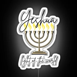 Yeshua Light Of The World RGB Neon Sign