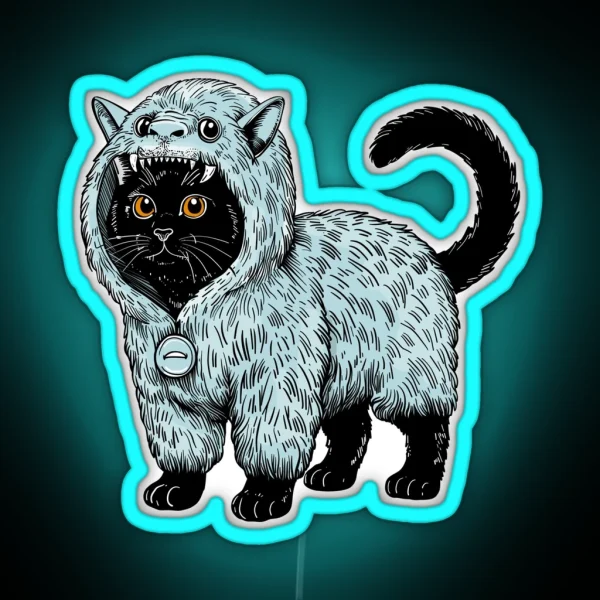 Yeti Kitty RGB Neon Sign