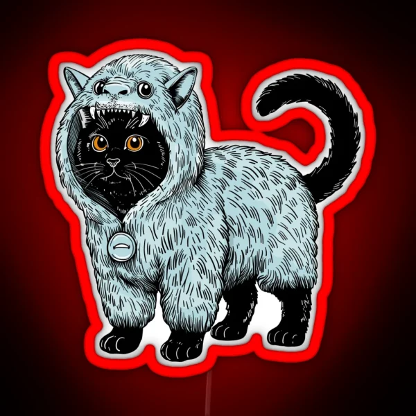 Yeti Kitty RGB Neon Sign