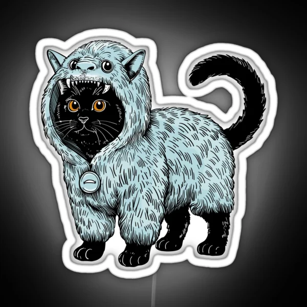 Yeti Kitty RGB Neon Sign