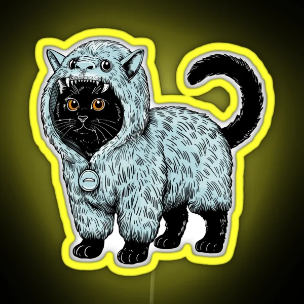 Yeti Kitty RGB Neon Sign
