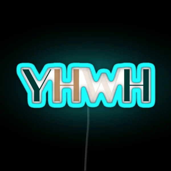 YHWH RGB Neon Sign