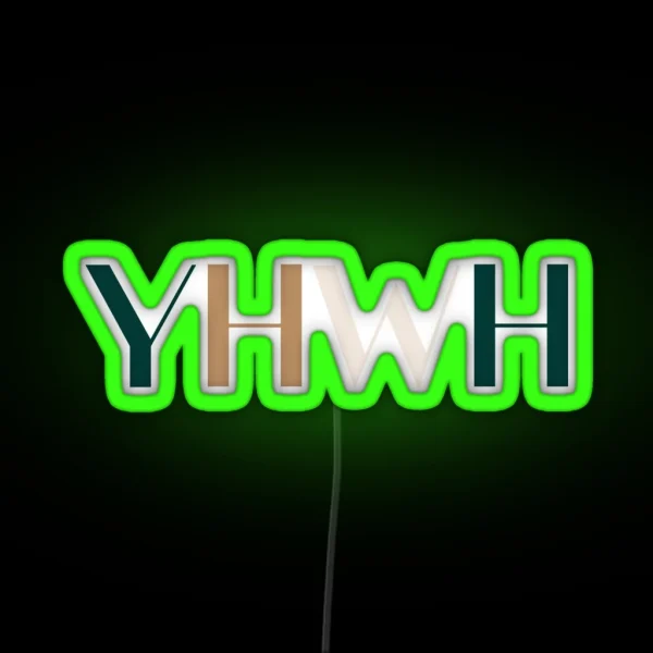 YHWH RGB Neon Sign