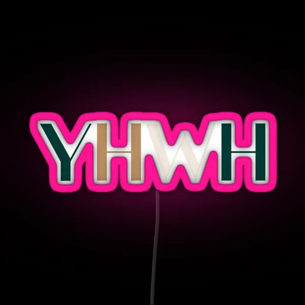 YHWH RGB Neon Sign