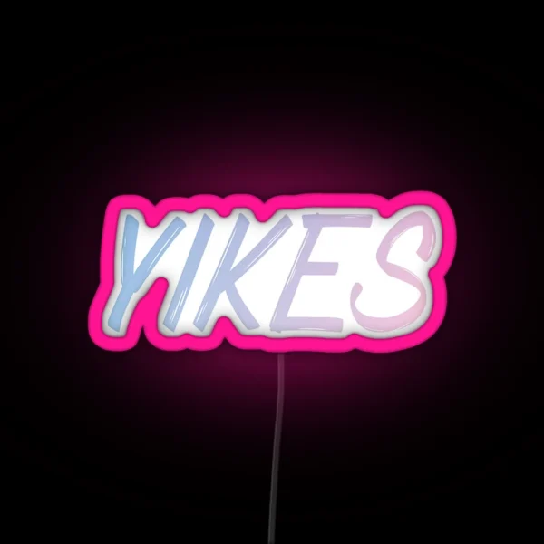 Yikes Blue To Pink Gradient Small RGB Neon Sign