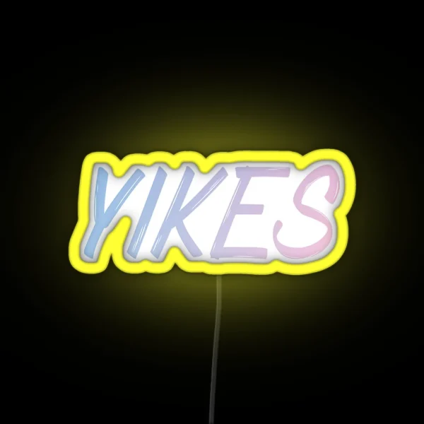Yikes Blue To Pink Gradient Small RGB Neon Sign