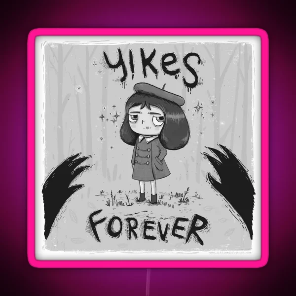 Yikes Forever Little Misfortune RGB Neon Sign
