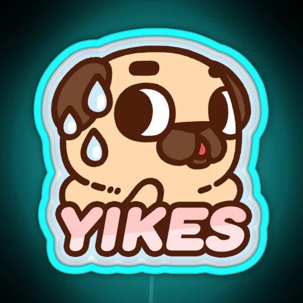 Yikes Puglie RGB Neon Sign