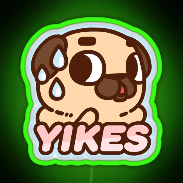 Yikes Puglie RGB Neon Sign