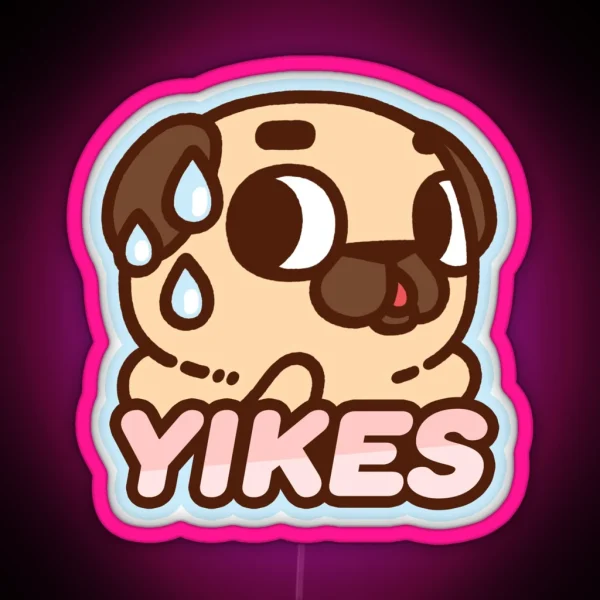 Yikes Puglie RGB Neon Sign