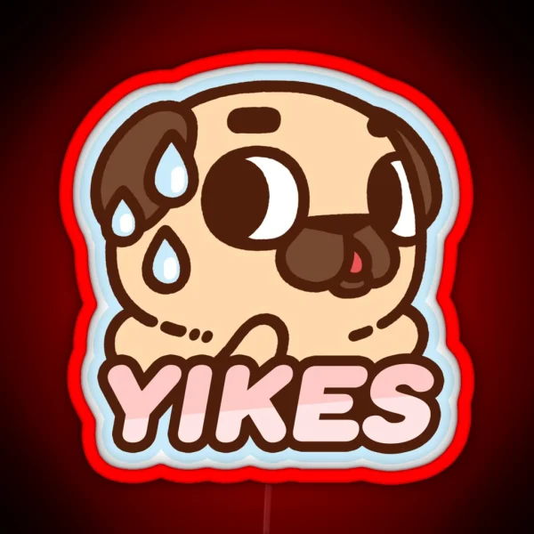 Yikes Puglie RGB Neon Sign