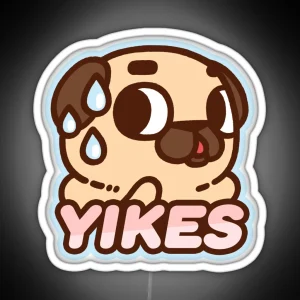 Yikes Puglie RGB Neon Sign