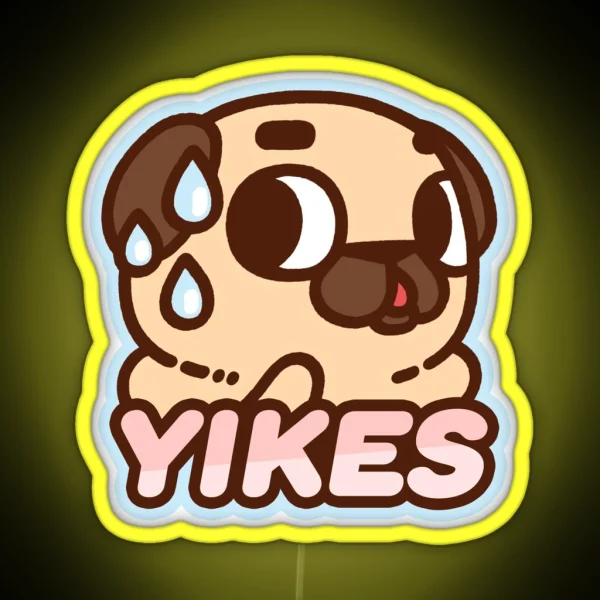 Yikes Puglie RGB Neon Sign