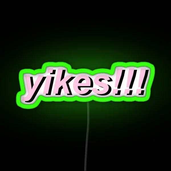 Yikes RGB Neon Sign