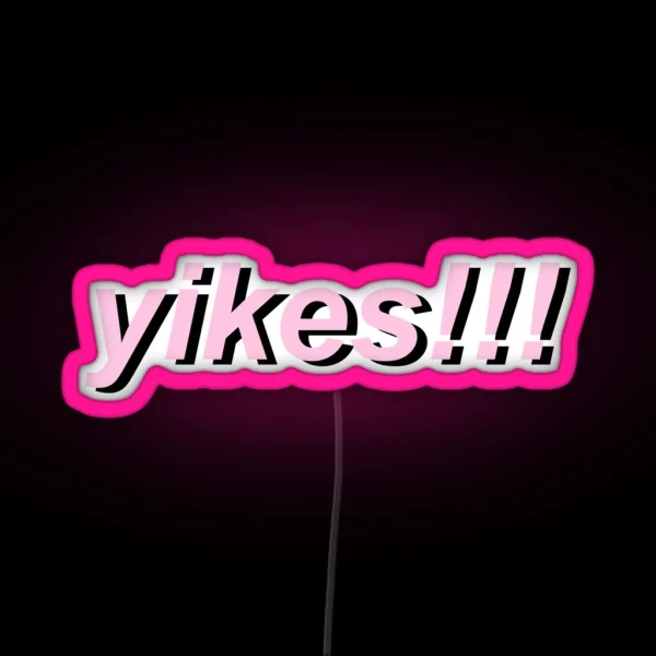 Yikes RGB Neon Sign