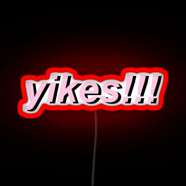 Yikes RGB Neon Sign
