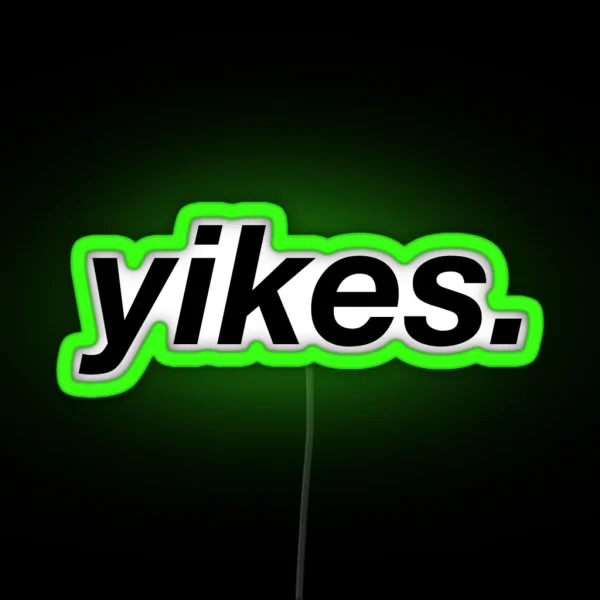 Yikes RGB Neon Sign