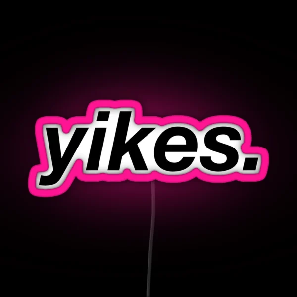 Yikes RGB Neon Sign