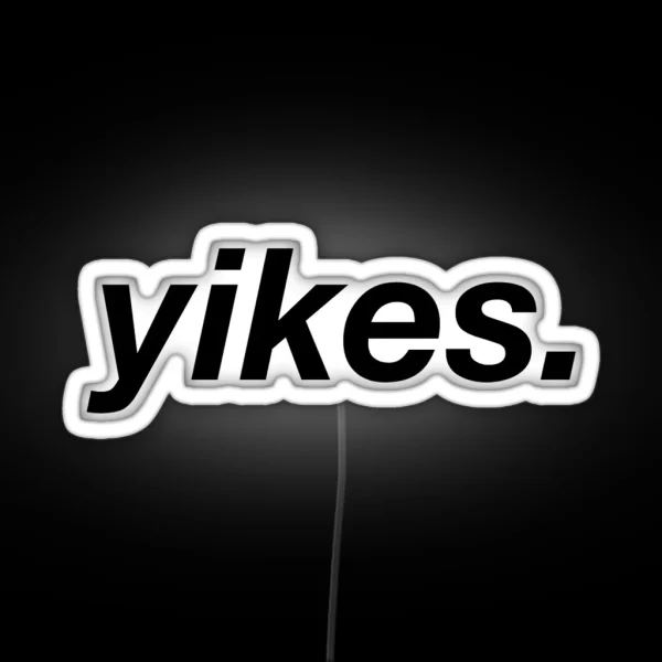 Yikes RGB Neon Sign