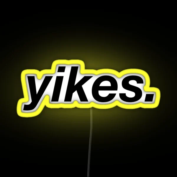 Yikes RGB Neon Sign