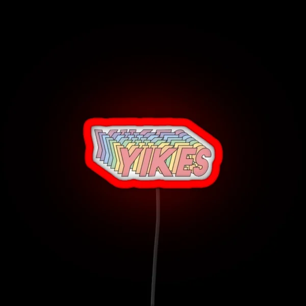 Yikes RGB Neon Sign