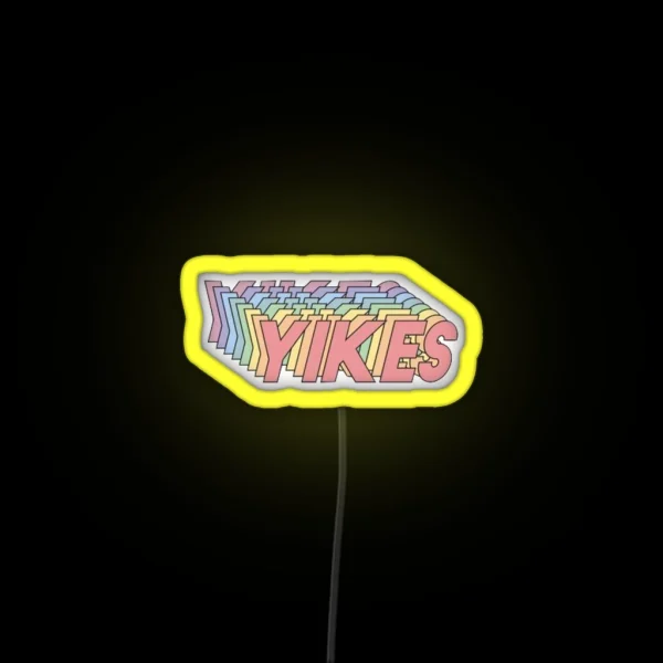 Yikes RGB Neon Sign