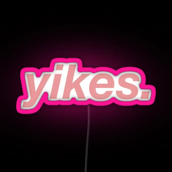 Yikes RGB Neon Sign