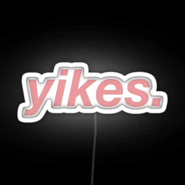 Yikes RGB Neon Sign