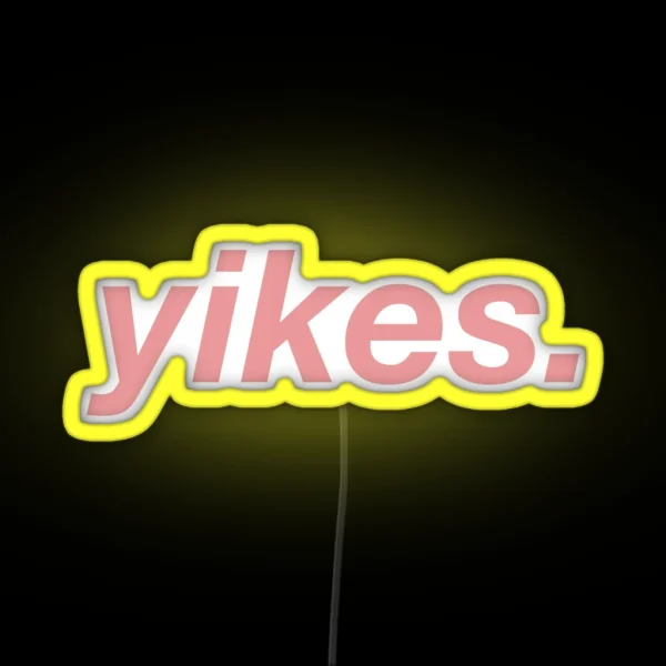Yikes RGB Neon Sign
