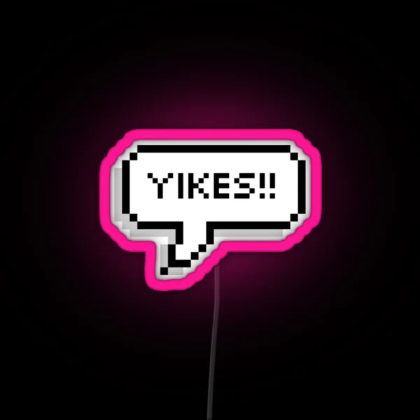 Yikes RGB Neon Sign