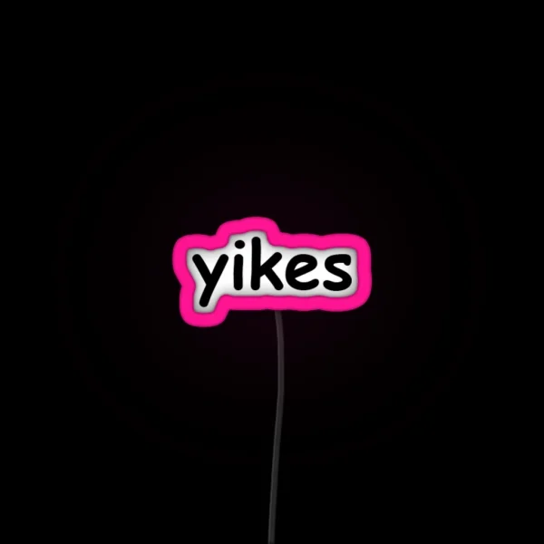 Yikes RGB Neon Sign