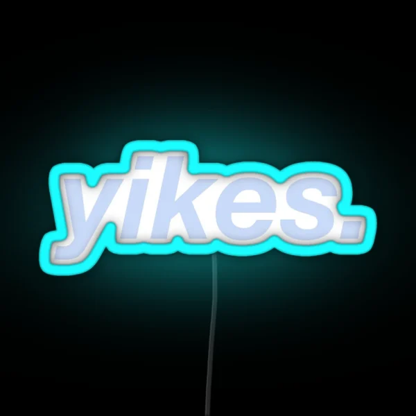 Yikes RGB Neon Sign