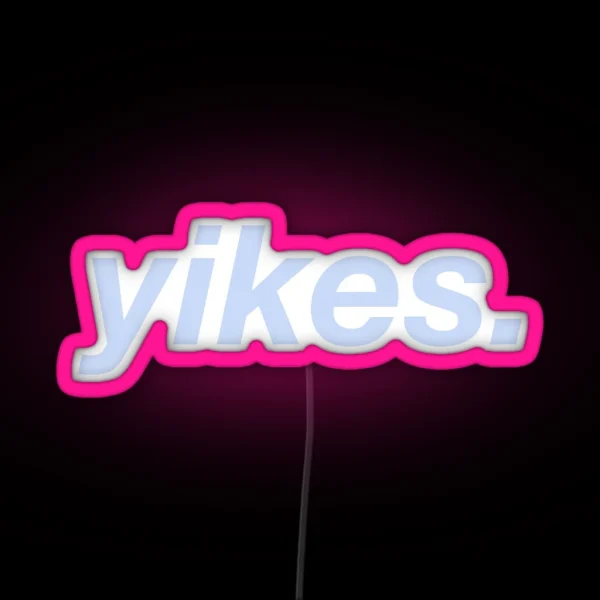Yikes RGB Neon Sign