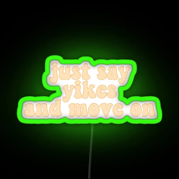 Yikes RGB Neon Sign