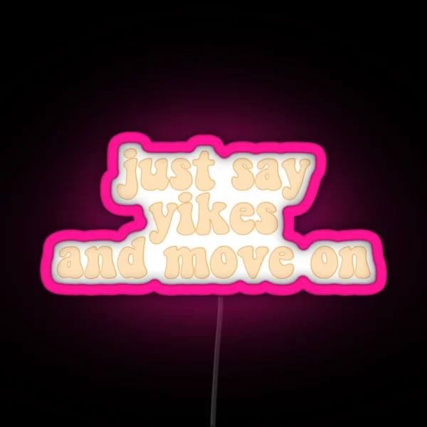 Yikes RGB Neon Sign