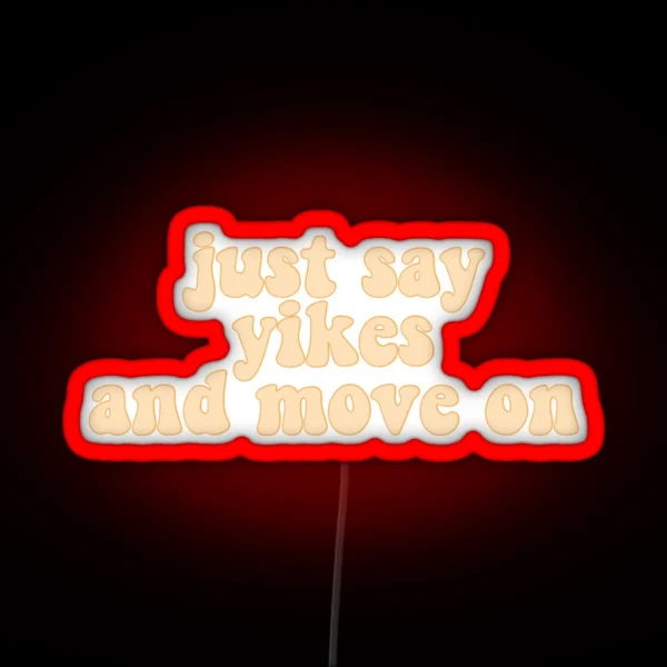 Yikes RGB Neon Sign