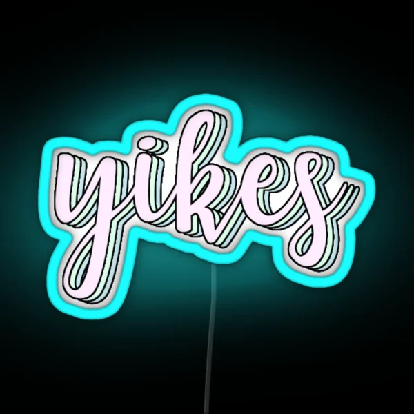 Yikes RGB Neon Sign