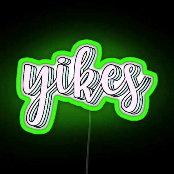 Yikes RGB Neon Sign