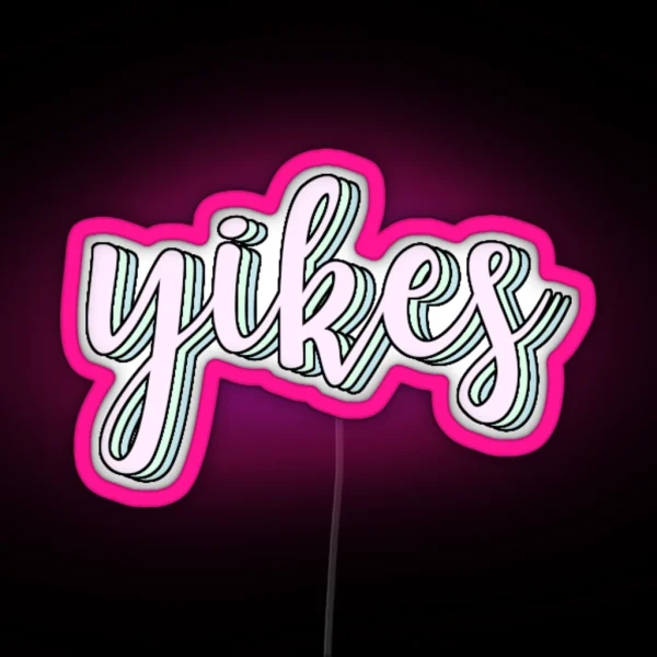 Yikes RGB Neon Sign