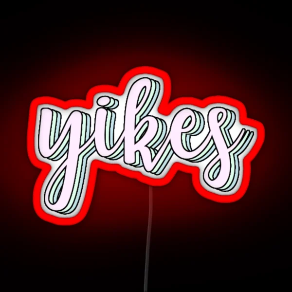 Yikes RGB Neon Sign