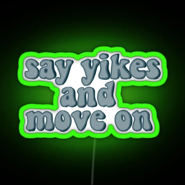 Yikes RGB Neon Sign