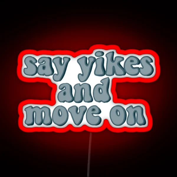 Yikes RGB Neon Sign