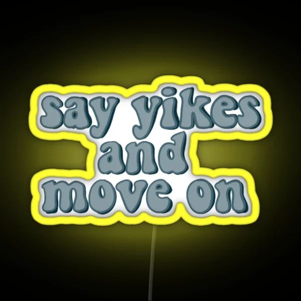 Yikes RGB Neon Sign